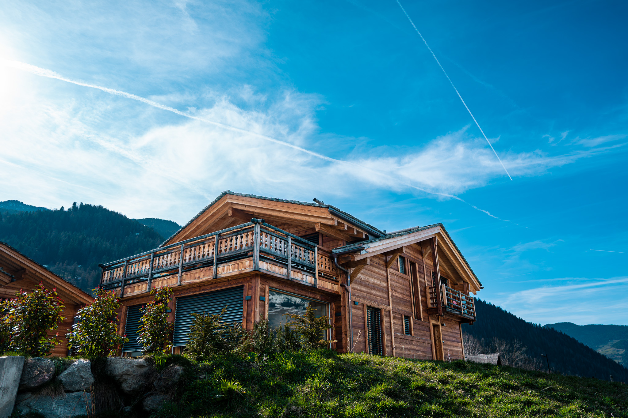 Chalet Carron Deslarzes — charpente Valais