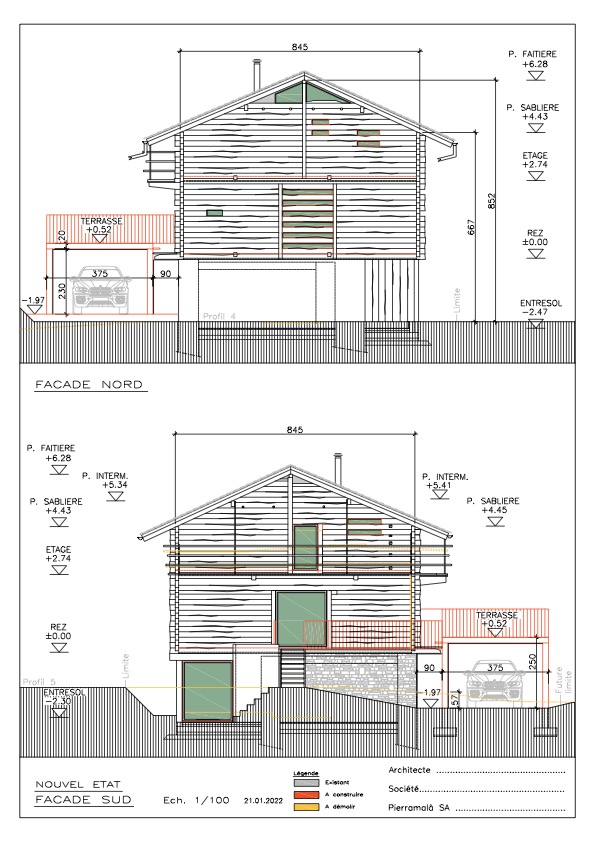 Rénovation grange — Prarreyer, facades