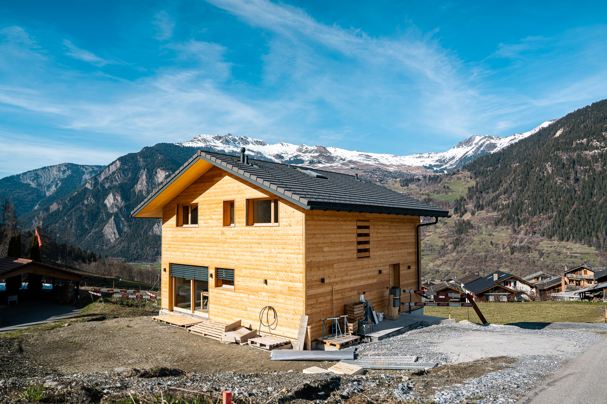 Construction neuve bois blond